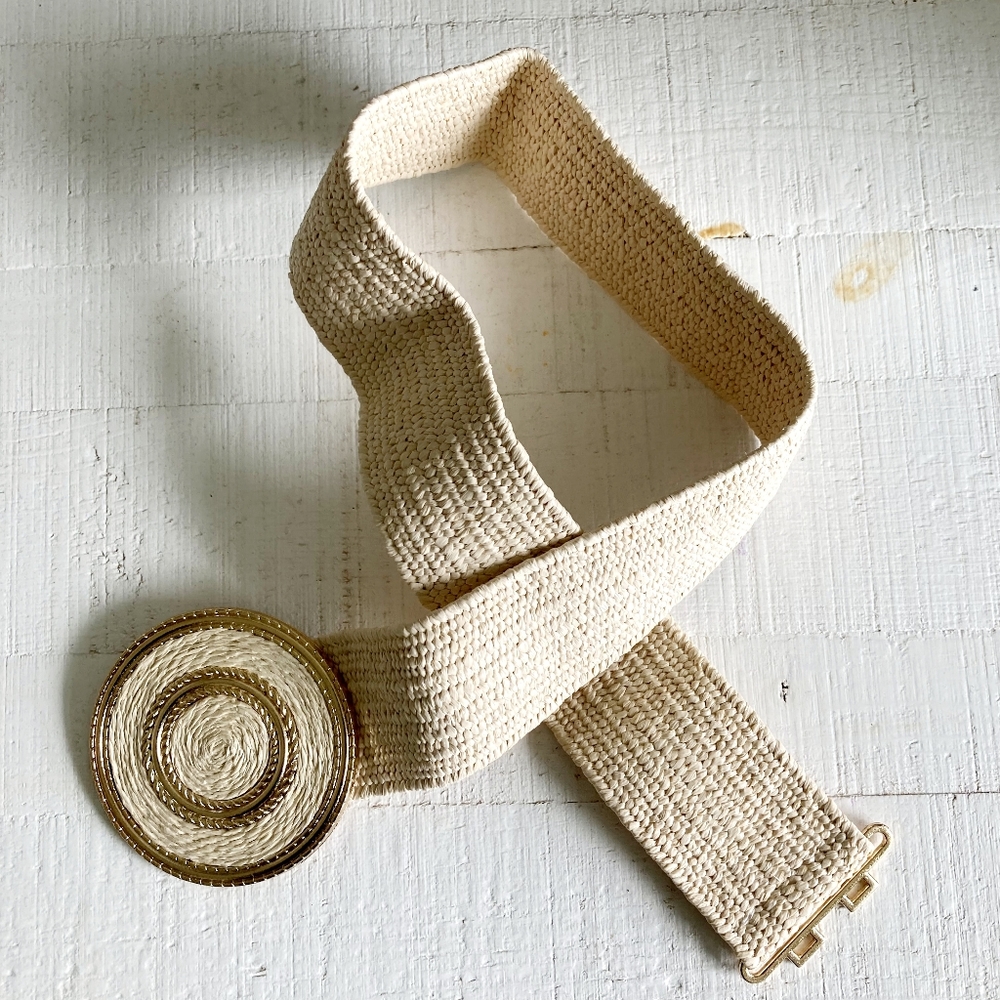 Boho Corset waist Boho Woven dress belt wide stretch elastic summer casual belt - Picture 13 of 14